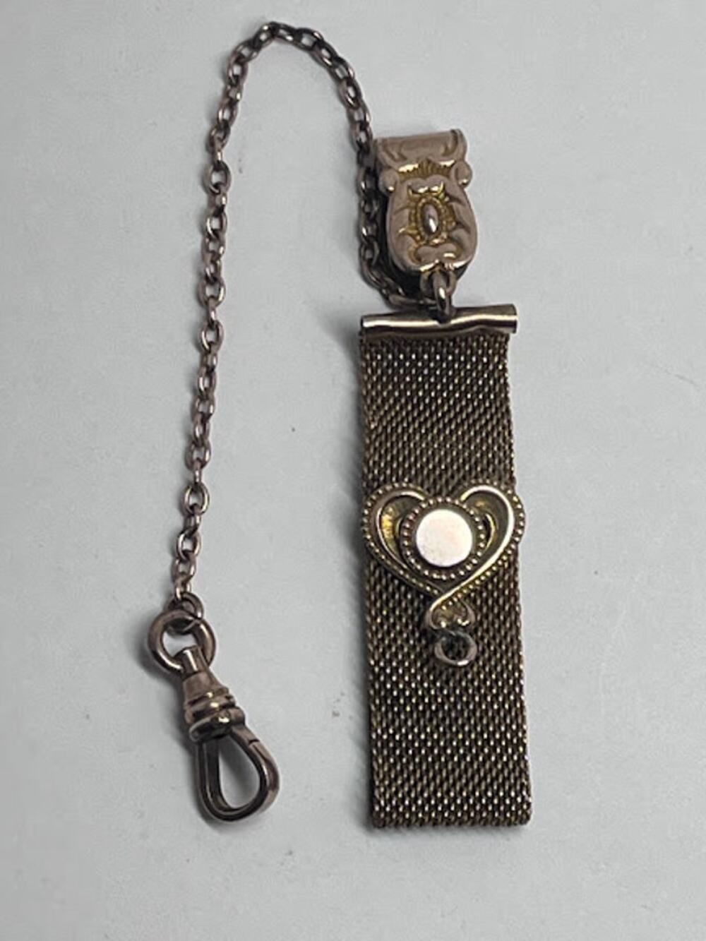 Victorian THEDEBCO Nonpareil GF Fob Clip Lobster Claw Pocket Watch Accessories